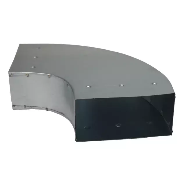 Böj 90 grader 170x80 mm horisontellt för kanalisation