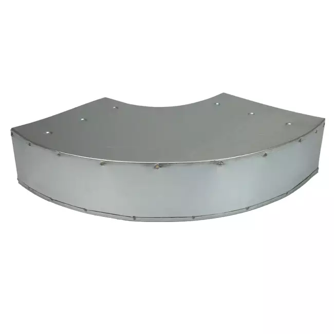 Böj 90 grader 170x80 mm horisontellt för kanalisation