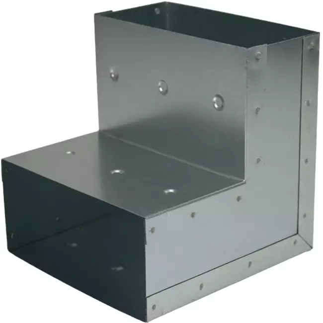 Böj 90 grader 170x80 mm vertikalt för gjutränna