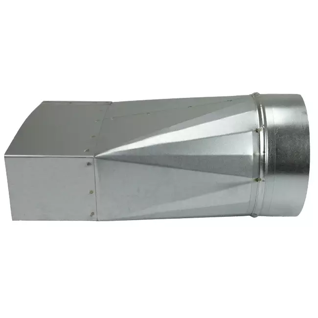 Adapter 170x80 mm till diameter 150 mm för kanalisation