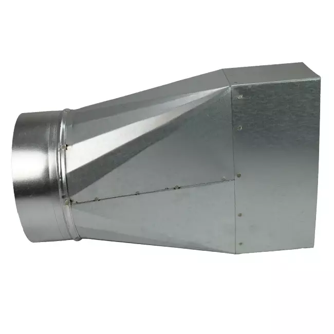 Adapter 170x80 mm till diameter 150 mm för kanalisation
