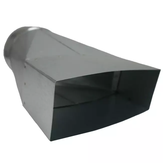 Adapter 170x80 mm till diameter 150 mm för kanalisation