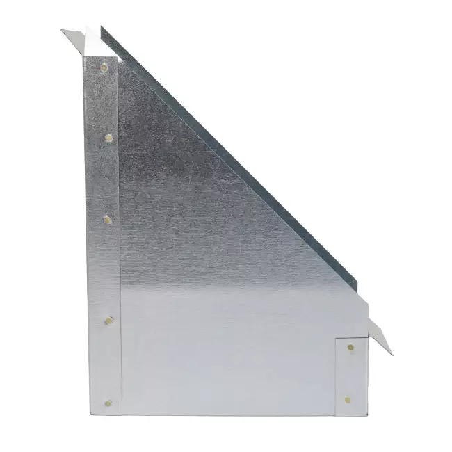 Sidoanslutning 170x80 mm 45 grader för rektangulär insugningskanal