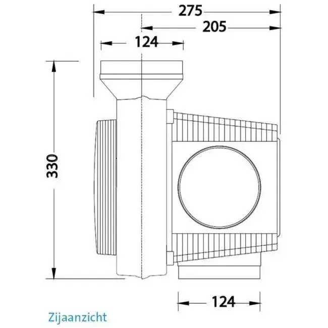Orcon Compact 10RHP 320 m³/h + fuktsensor + RFT-styrning - perilexkontakt