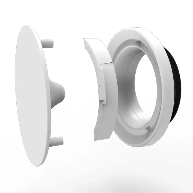 Vent-Axia Uniflexplus RV 100 mm justerbar till- och frånluftsventil - vit