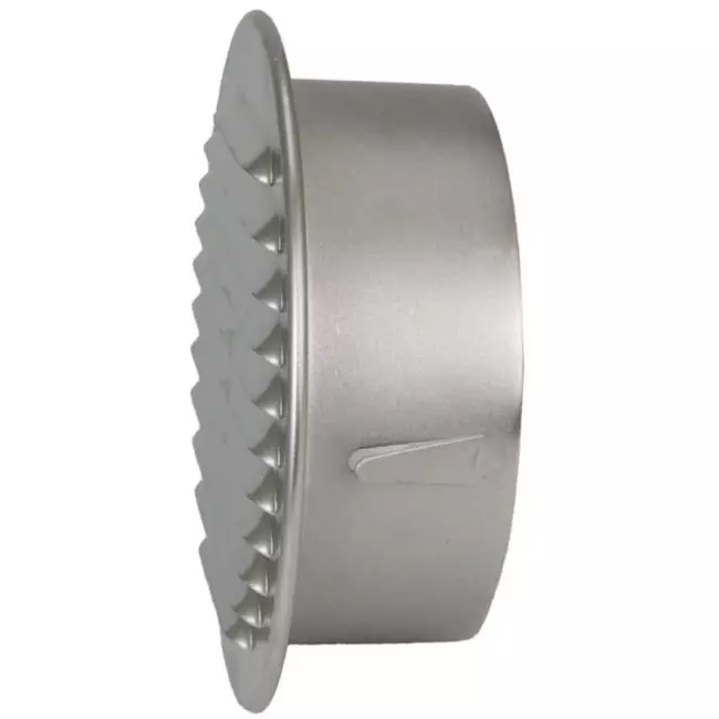 Runt ventilationsgaller inkl. monteringshylsa Ø 180 mm aluminium – DWRA180S