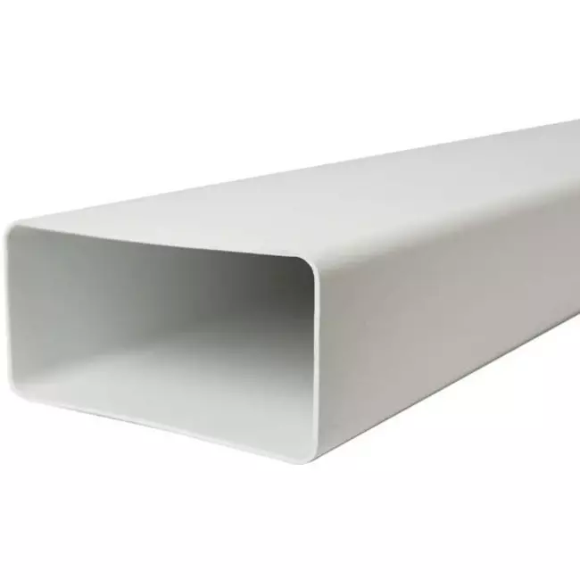 Rektangulär ventilationskanal av plast, längd 110x55 = 0,5 meter - K-0,5