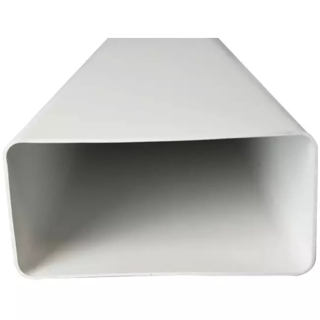 Rektangulär ventilationskanal av plast, längd 110x55 = 0,5 meter - K-0,5