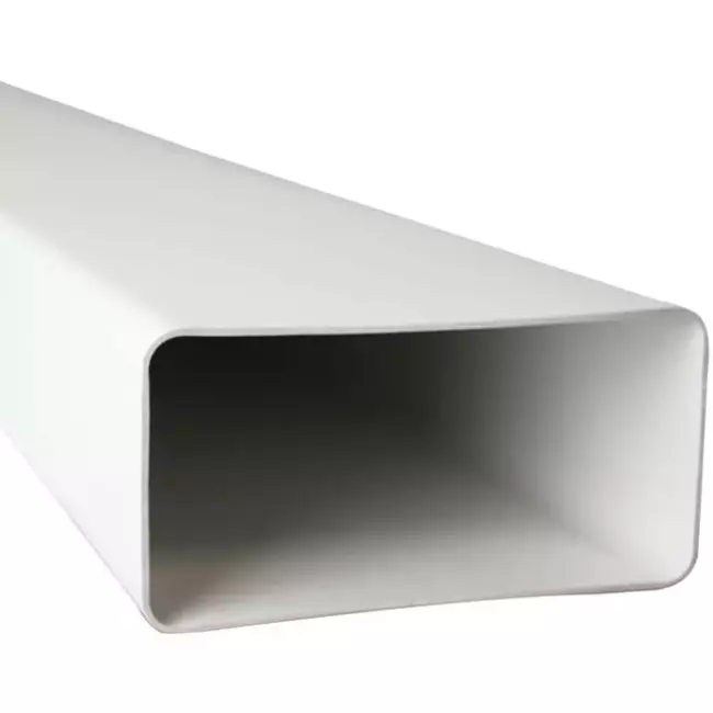 Rektangulär ventilationskanal av plast, längd 110x55 = 0,5 meter - K-0,5