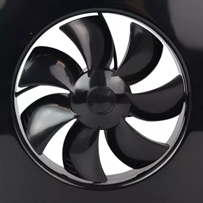 Vent-Axia Lo-Carbon iQ platte design badrumsfläkt SVART Ø 100 - 125 mm
