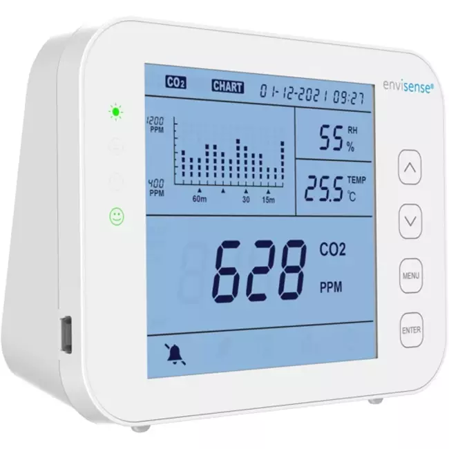 CO2-mätare EnviSense med dataloggare - inklusive digital instrumentpanel