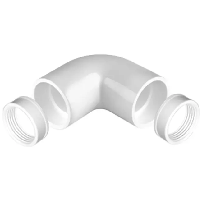vinkelanslutningshylsa av plast Ø 20mm