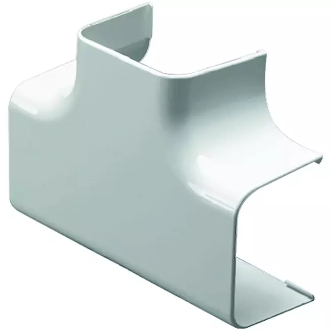 Climaplus luftkonditioneringskanal T-stycke för montering av kanal 125 x 75 mm RAL 9010 VIT