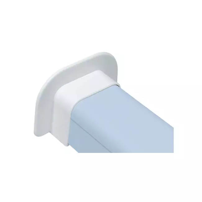 Climaplus luftkonditioneringskanal Väggrosett plan 125 x 75mm RAL 9010 VIT