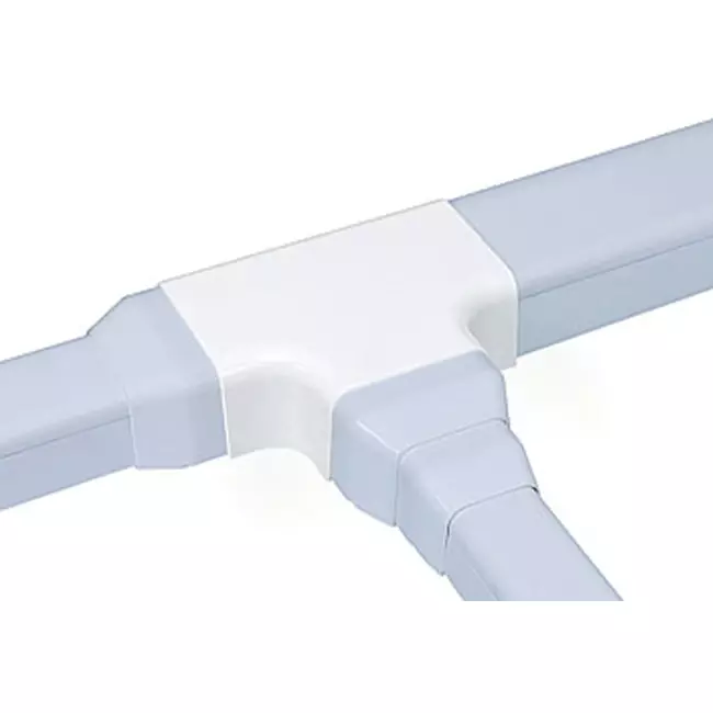 Climaplus luftkonditioneringskanal T-stycke för kanal 90x65mm RAL 9010 VIT