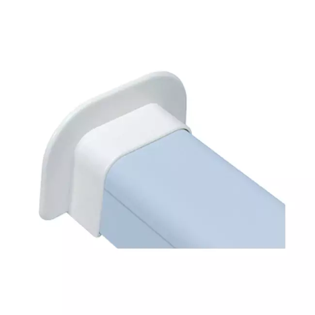 Climaplus väggrosett för luftkonditioneringskanal 90x65mm RAL 9010 VIT