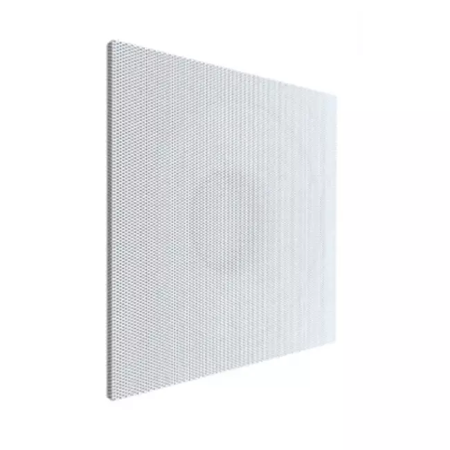 Perforerad justerbar takdiffusor för tillförsel 594x594 – övergångsstycke för toppanslutning isolerat plenum anslutning på sidan – diameter 125 mm
