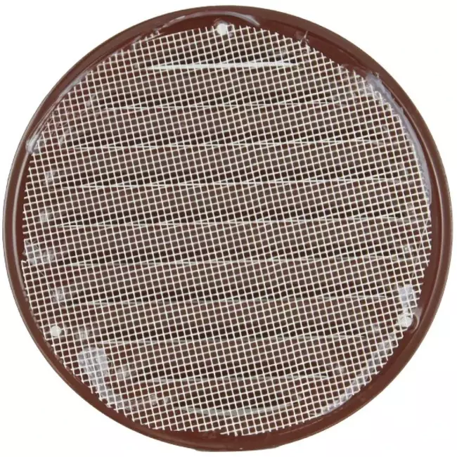 Runt ventilationsgaller av metall Ø 160 mm, brunt - MR160B – RAL8016