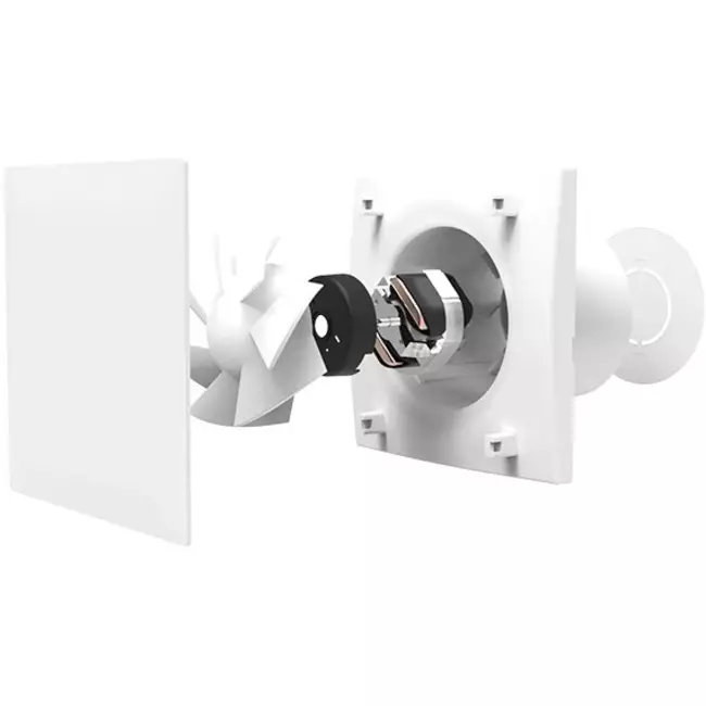 Tystgående badkamerventilator Mute Ø 100 mm - Timer och fuktsensor - Vent Axia Mute 100 HTN