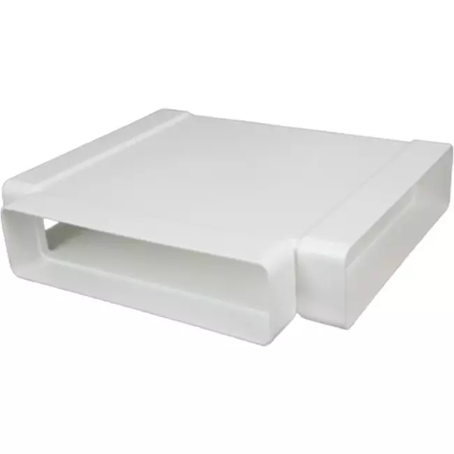 Rektangulärt T-stycke av plast 220x90 mm - KT29