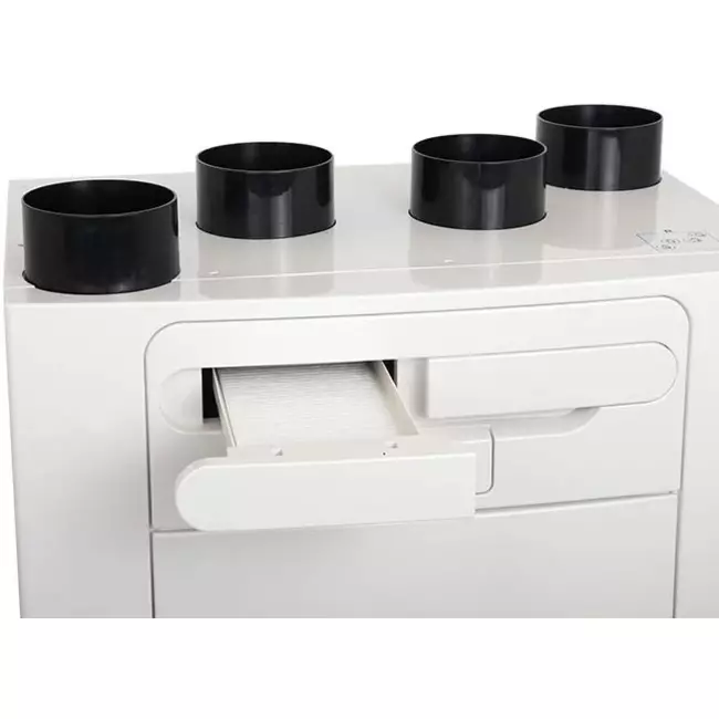 Vent-Axia WTW Sentinel Kinetic Advance 350SX inklusive förvärmare - Höger - 350m³/h