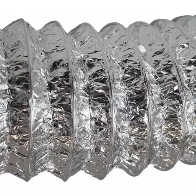 Aludec 125 mm oisolerad flexibel ventilationsslang - 10 m