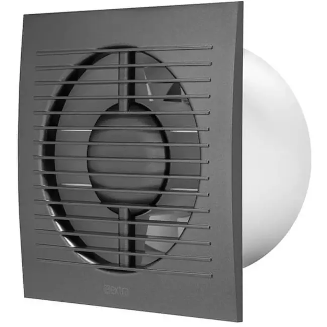 Badrumsfläkt Ø 100 mm antracit med timer - standard EE100TA