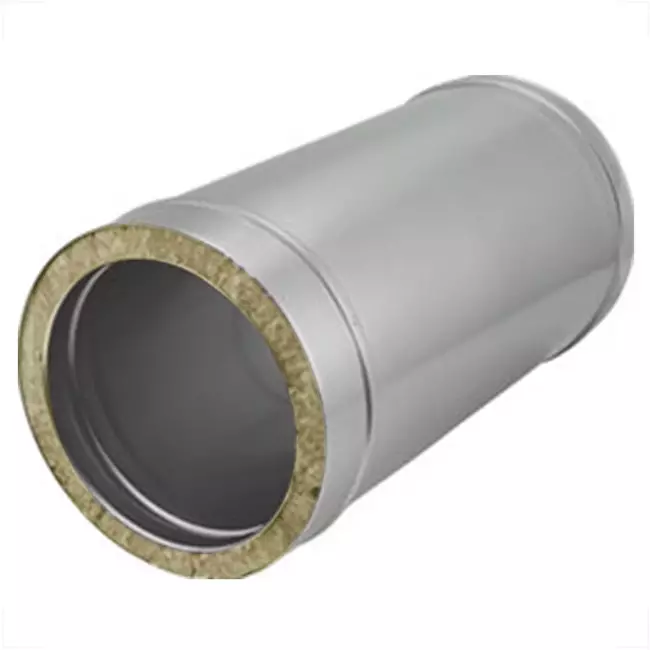DW diameter 80 mm (80/130) rör L1000 I316L/I304 (D0,5/0,6)