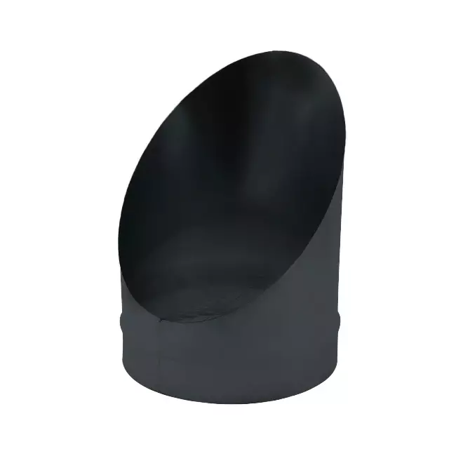Rörgaller diameter 100 mm 45 grader (förzinkad) RAL7016