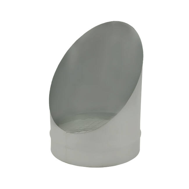 Rörgaller diameter 160 mm 45 grader (sendzimirförzinkat) RAL7035