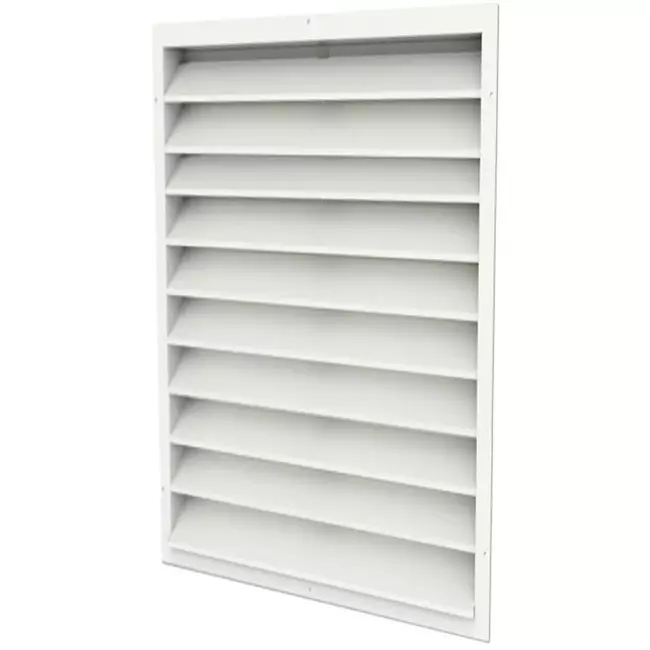 Ytterväggsgaller av aluminium 600x800 - RAL 9010