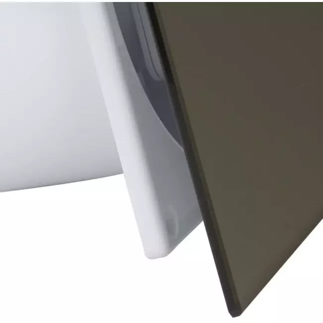 Badrumsfläkt Ø 100 mm – front av glas satinguld
