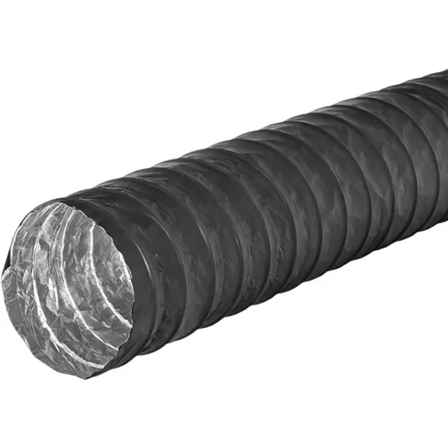 Combidec-ventilationsslang i aluminium med ytskikt av polyester, svart Ø 315 mm (10 m)