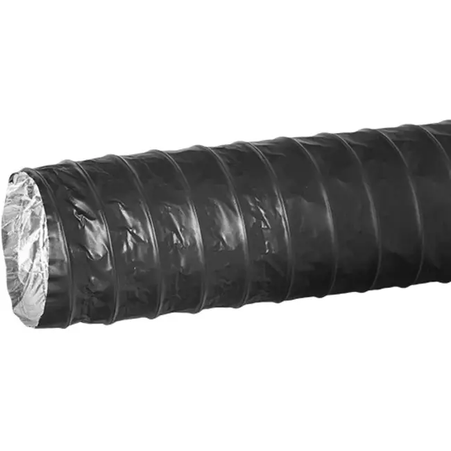Combidec-ventilationsslang i aluminium med ytskikt av polyester, svart Ø 315 mm (10 m)