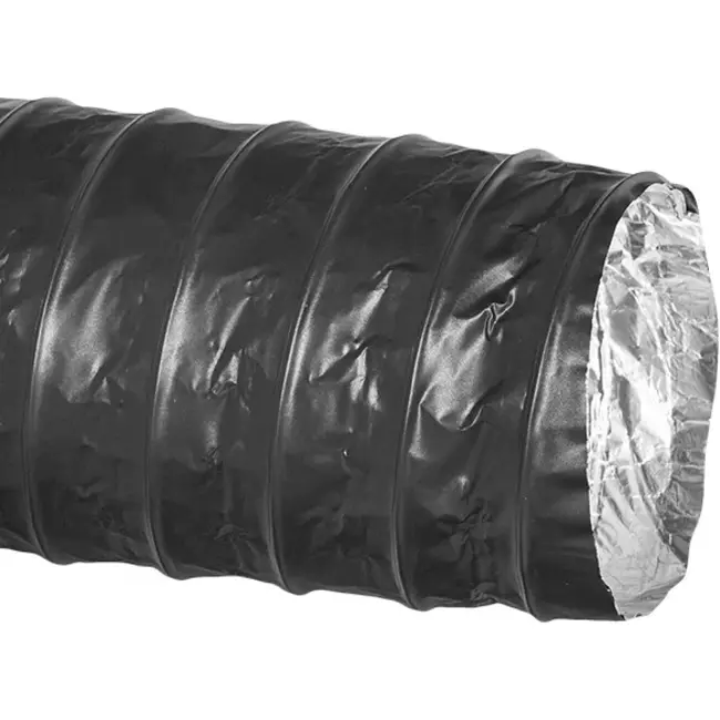 Combidec-ventilationsslang i aluminium med ytskikt av polyester, svart Ø 315 mm (10 m)