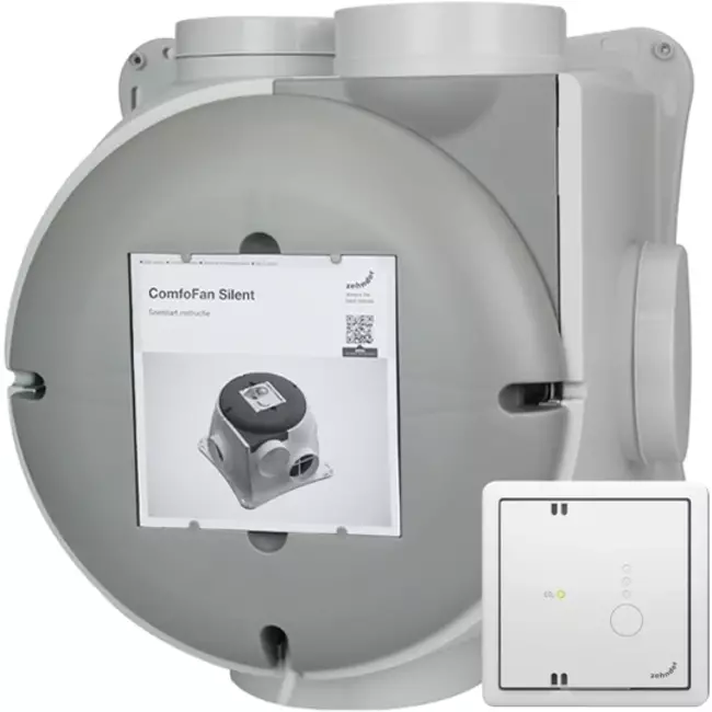 Zehnder ComfoFan Silent 460 m³/h + CO₂-sensor – jordad kontakt