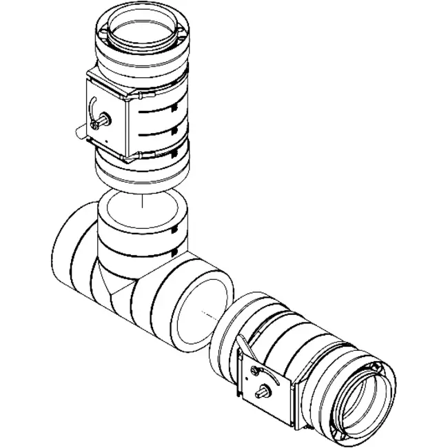 Isolerad reglerventil EPS diameter 125 mm