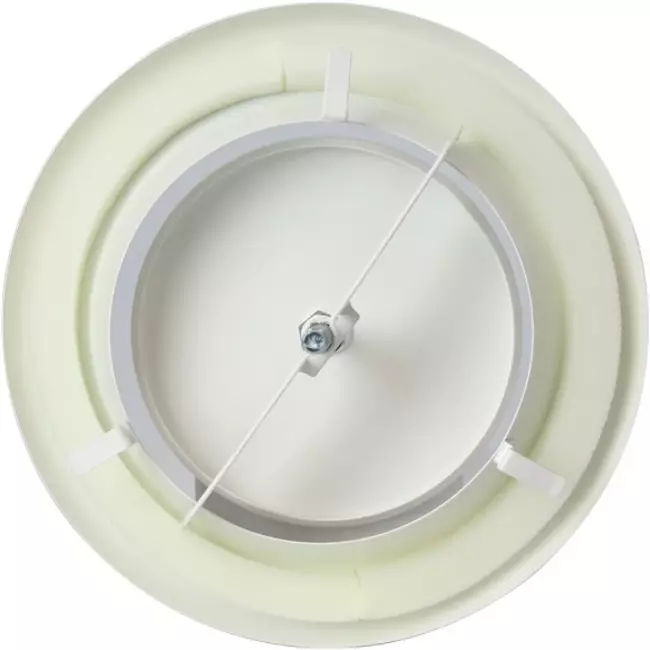 Dräneringsventil till fläkt av metall Ø 200 mm RAL 9010 med fjäderklämma - DVSC200