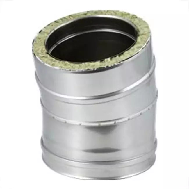 DW diameter 150 mm (150/200) böj 15 gr I316L/I304 (D0,5/0,6)