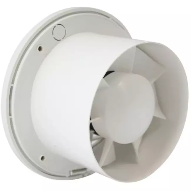 Badrumsfläkt rund Ø 125 mm vit - standard EA125