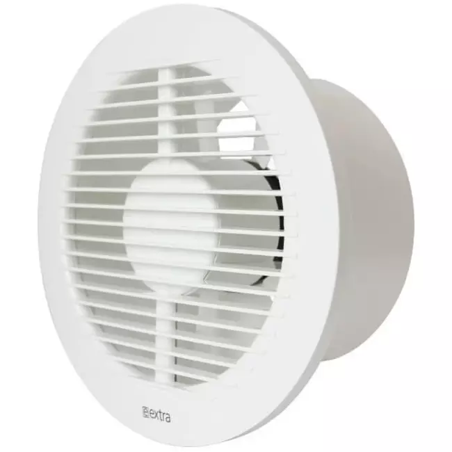 Badrumsfläkt rund Ø 150 mm vit - basic EA150