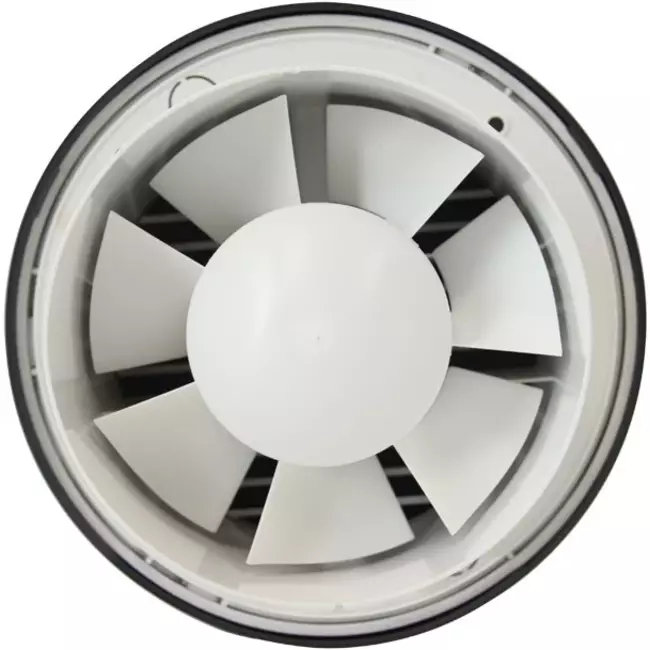 Badrumsfläkt rund Ø 100 mm antracit - design EAT100A