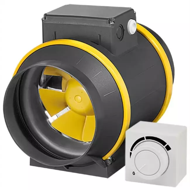 Ruck ETAMASTER M rörfläkt 1220m³/h - Ø 200 mm + 3-lägesregulator