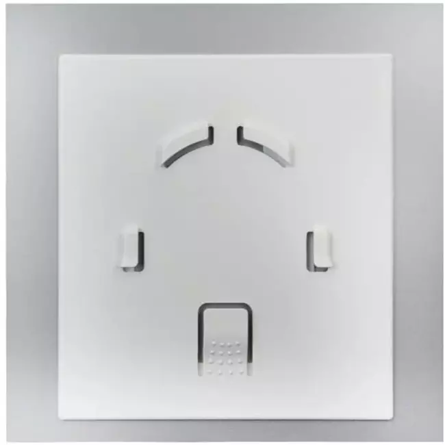 Badrumsfläkt Ø 100 mm – front av glas satinguld