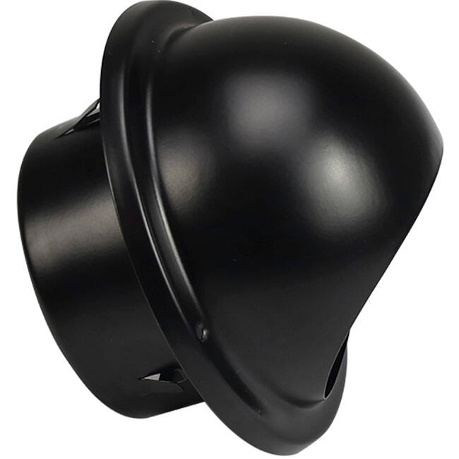 Rostfritt sfäriskt rullgaller 150 mm vägggenomföring - EL-SS-B150 SS RAL9005
