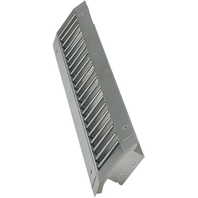 ClimaConnect kanalgaller, enkelriktningsjusterbart, 525 x 75 mm, för rör 160–400 mm – obelagt