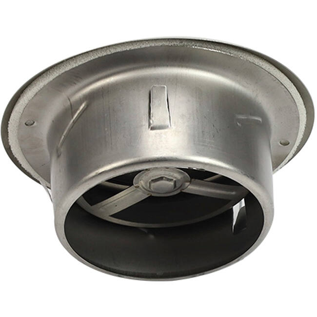 Ventilationsventil i rostfritt stål 200 mm utlopp och tillopp med friktionsfjädrar - DVI-C200