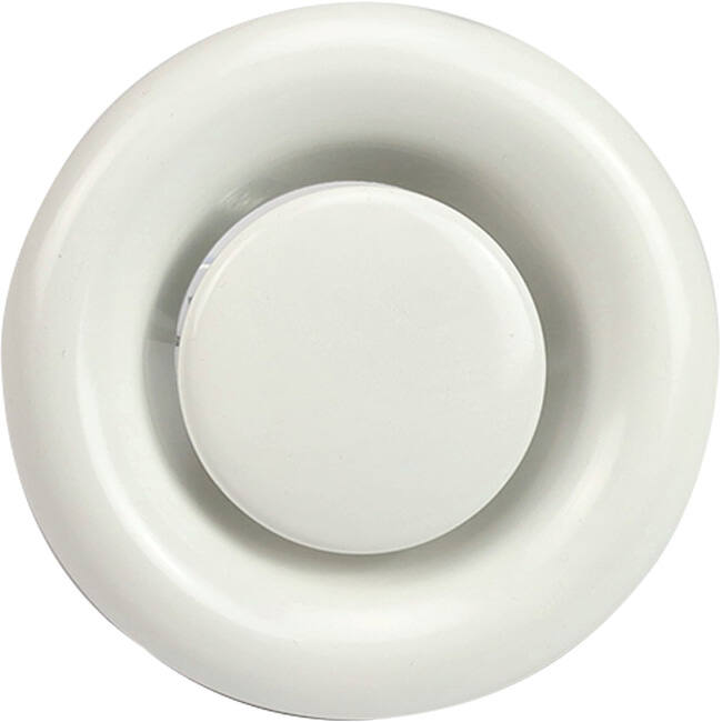 Ventilationsventil 160 mm metall - E-DVS160 RAL9010
