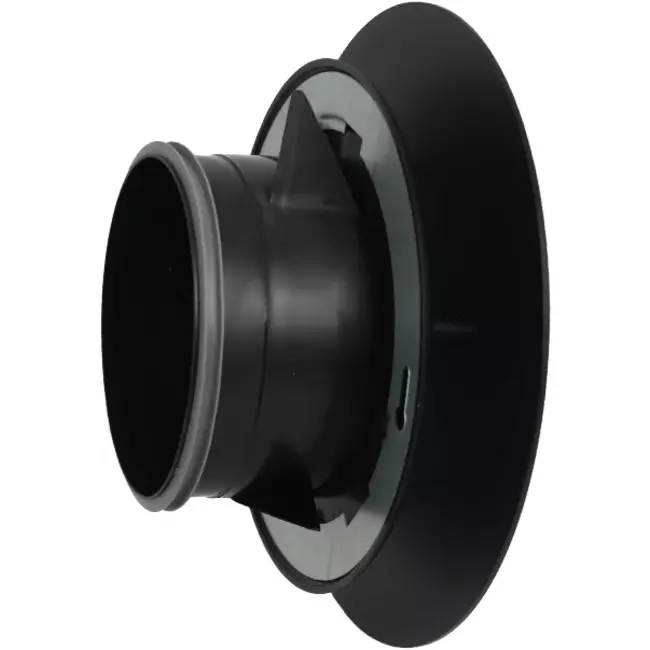 Imaginair RLV-ventil stor Ø 125 mm - monteringsfjädrar + ring - svart