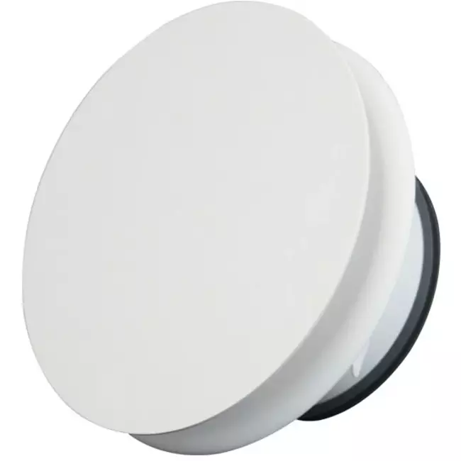 Imaginair RLV ventil Ø 125 mm - monteringsfjädrar + ring - vit